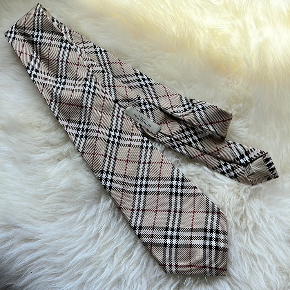 Burberry London classic vintage check silk tie